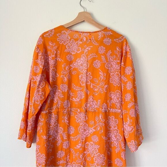 Xirena Mykah Floral Maxi Dress Coverup NEW Size Small Orange Purple - Picture 8 of 11